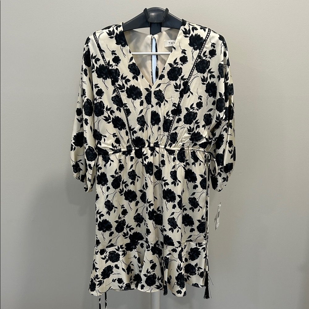 Tart Black Floral Long Sleeve Dress